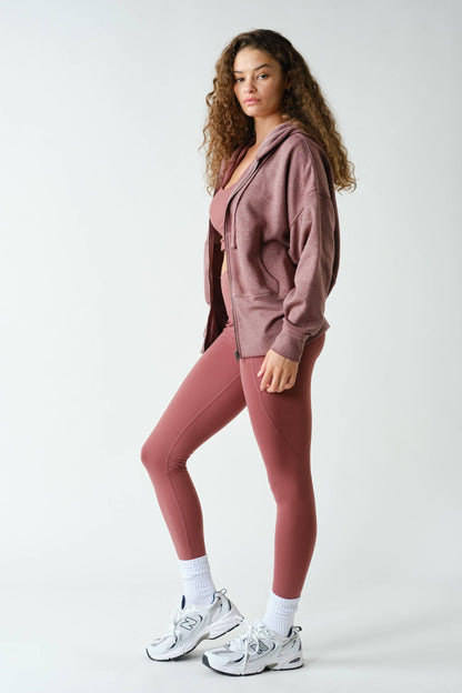 Fleece Hoodie Tapered Sleeves