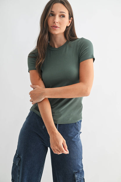 Ribbed Athleisure Top