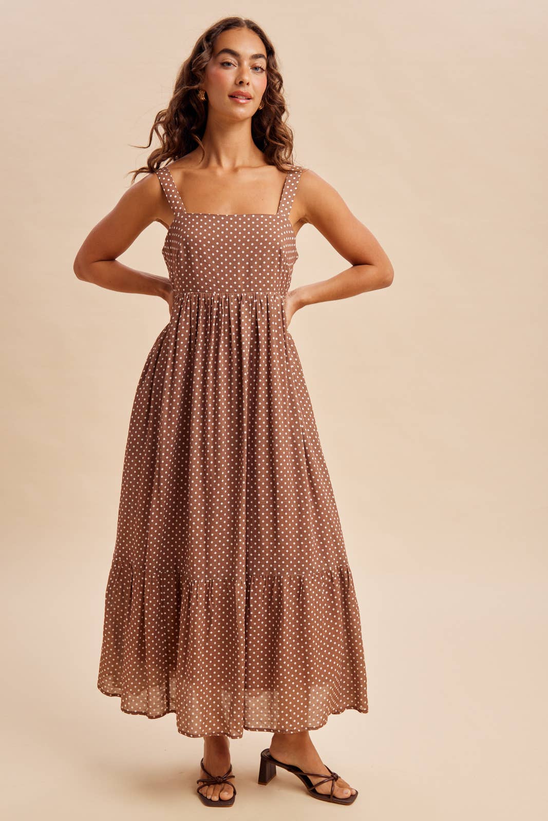 Polka Dot Bow Maxi