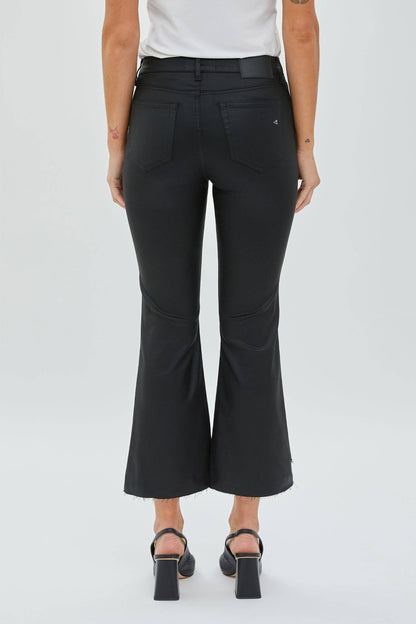 Black Cropped Flare