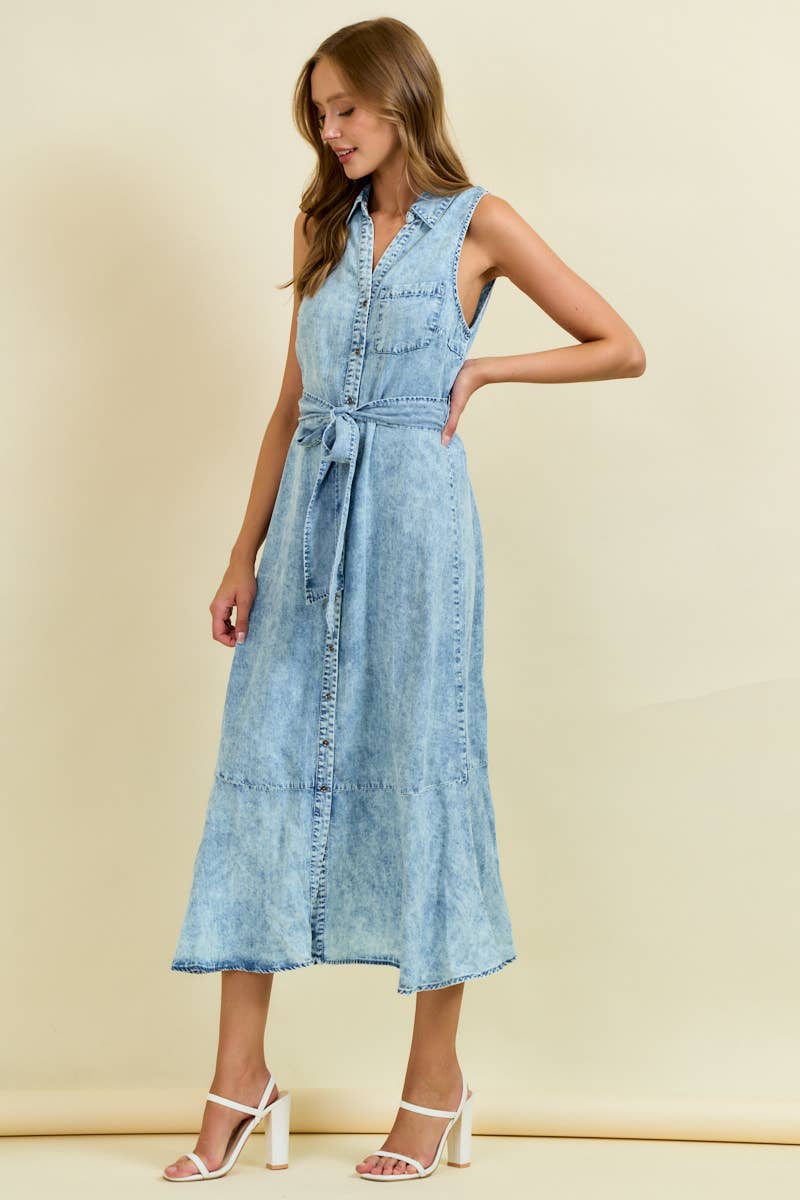 Tencel Midi Dress