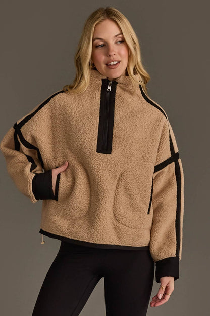 Tan & Black Sherpa