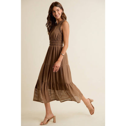 Smock Waist Midi Dress