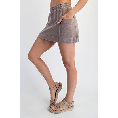 Mineral Washed Skort