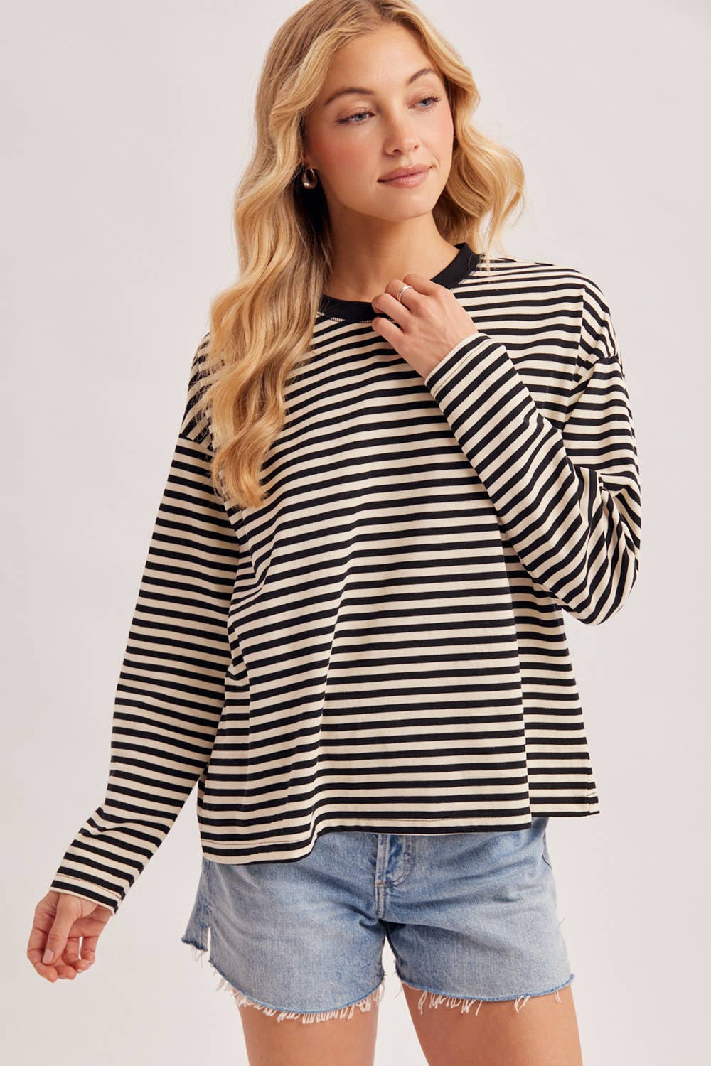Oversized Stripe Pullover