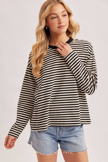 Oversized Stripe Pullover