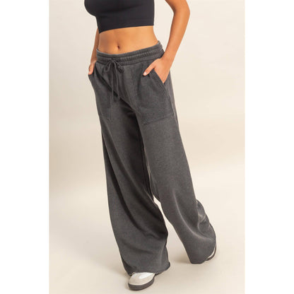 Burnout Wide Leg Pants