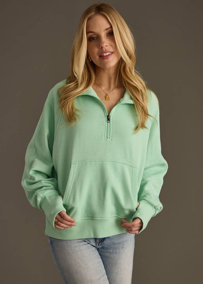 Mint Quarter Zip