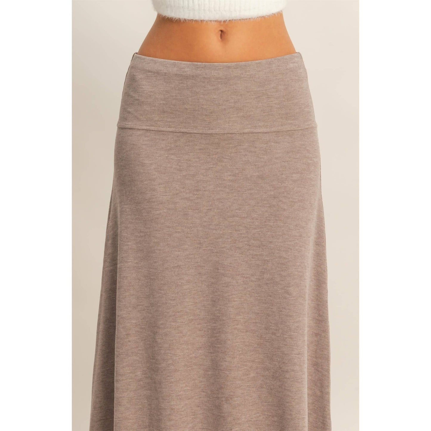 Ribbed Knit Skirt