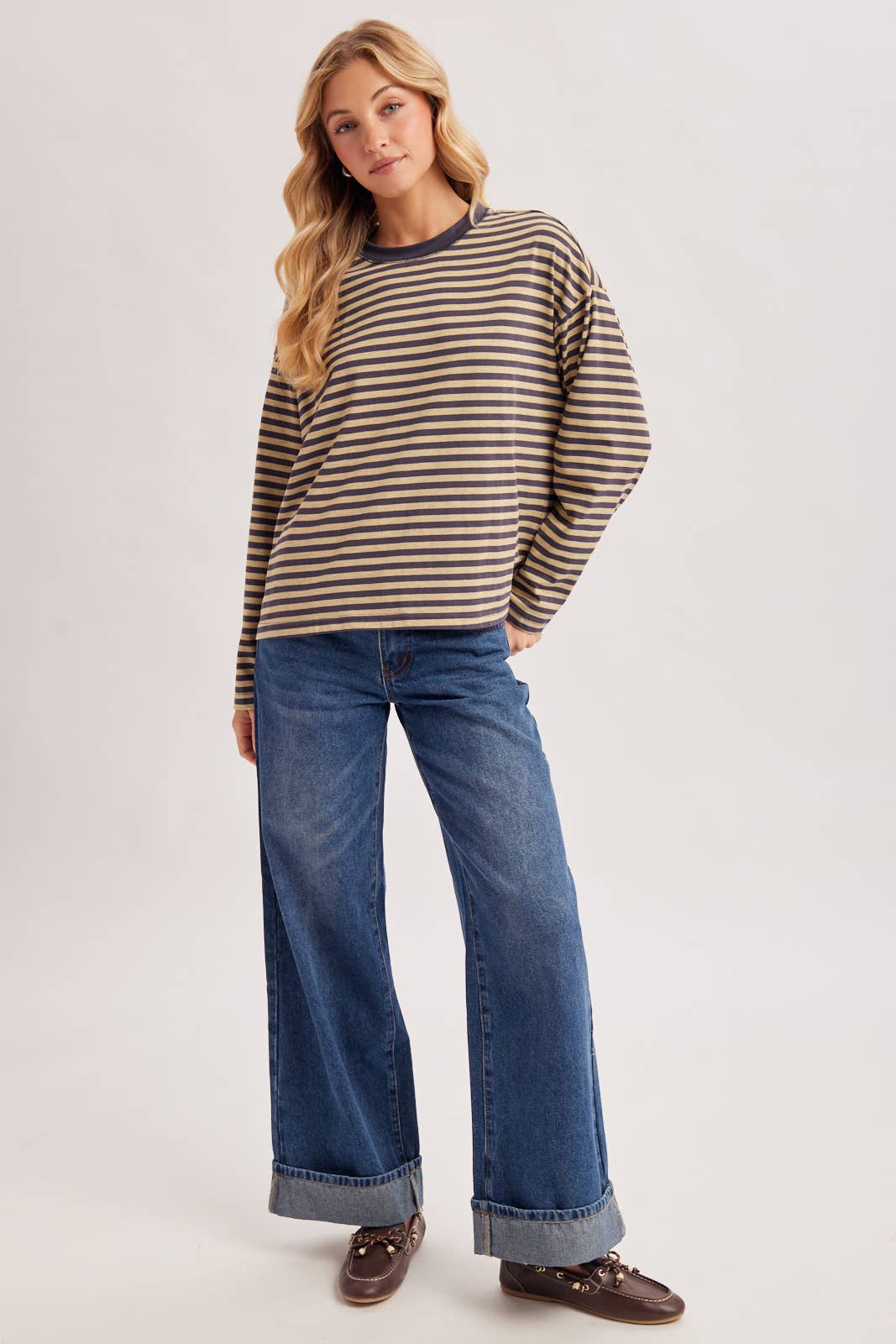 Oversized Stripe Pullover