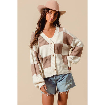 Checkered Cardi