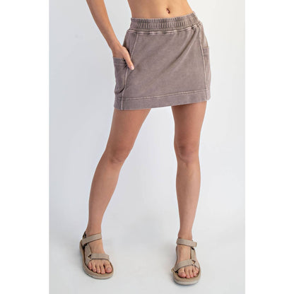 Mineral Washed Skort
