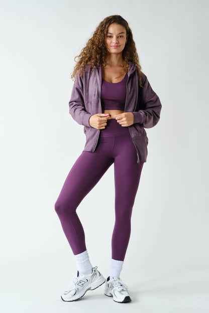 Fleece Hoodie Tapered Sleeves