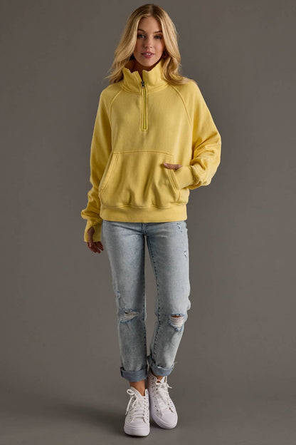 Yellow Quarter Zip