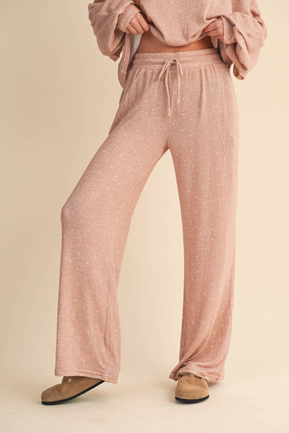 Polka Dot Wide Leg Pants