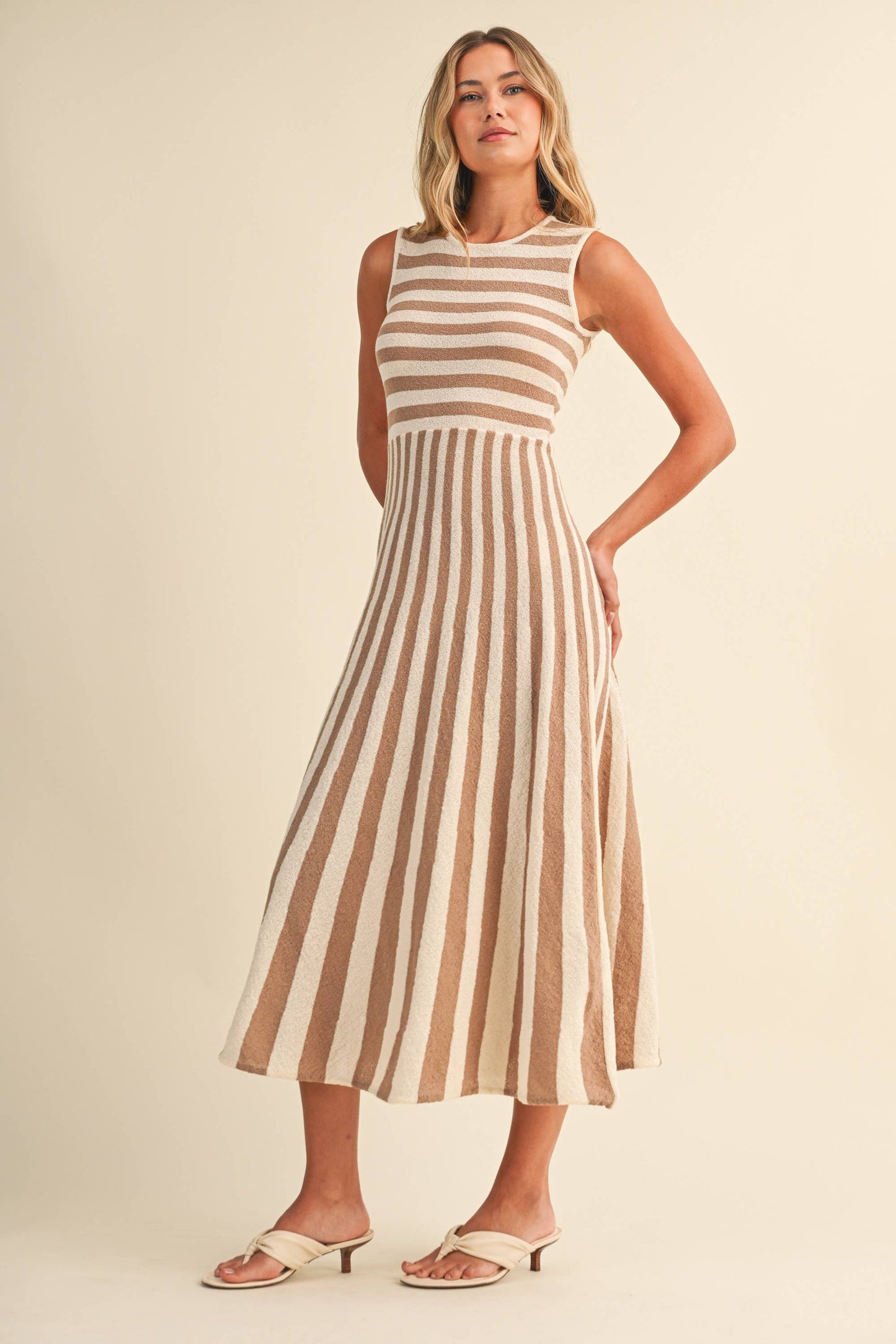 Striped Midi Dress