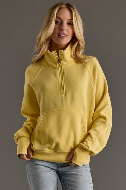 Yellow Quarter Zip