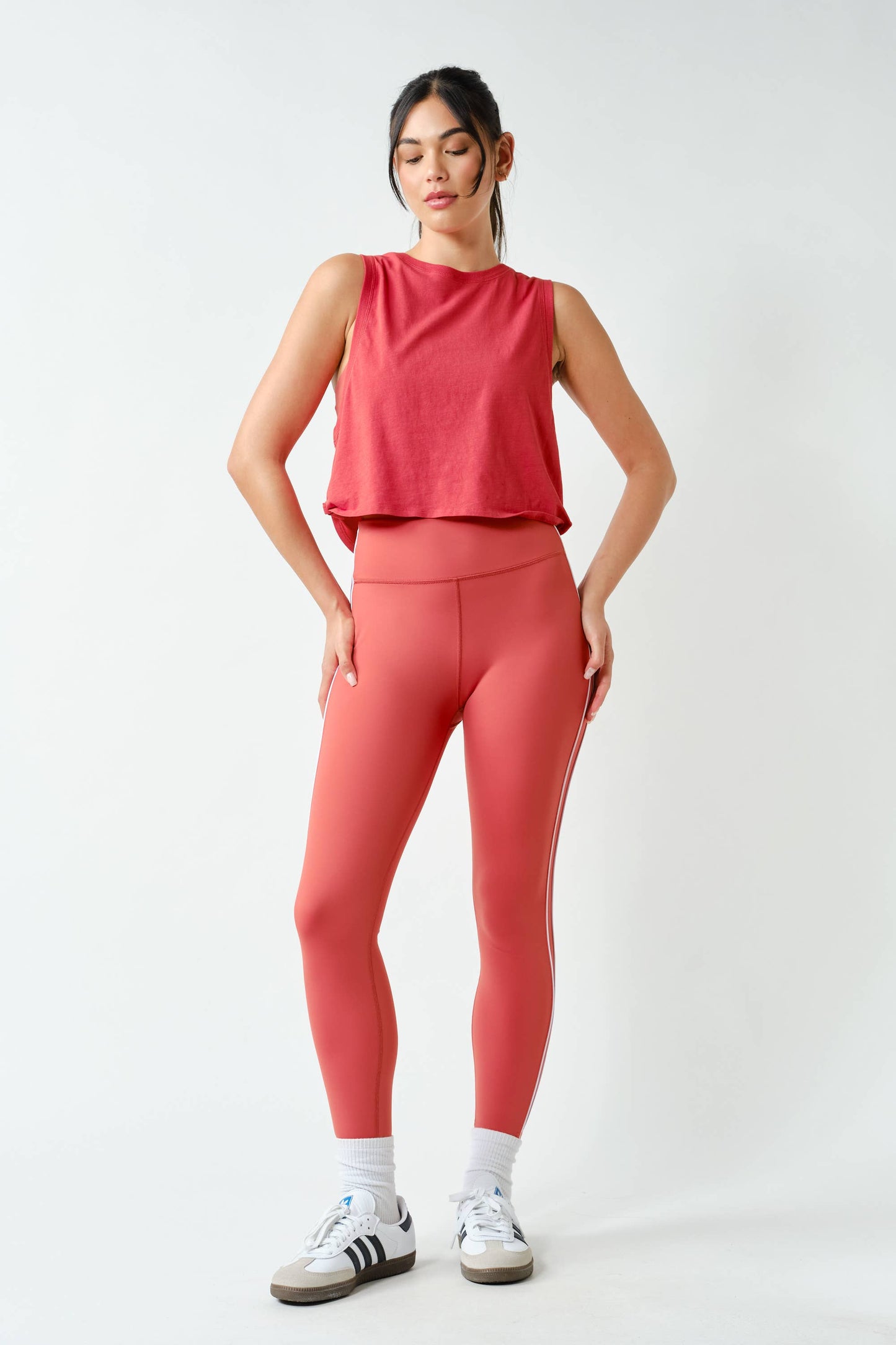 Pima Cotton Relaxed Side-Knot Tank