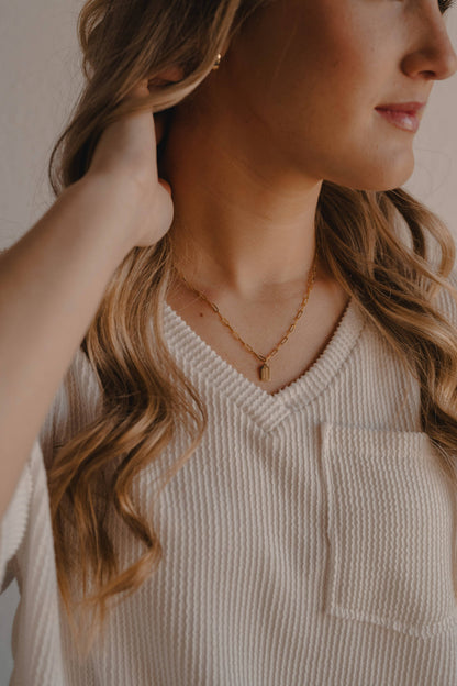 Fully Known Mini Tag Necklace