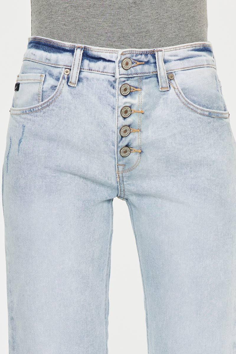High Rise Slim Straight Jeans
