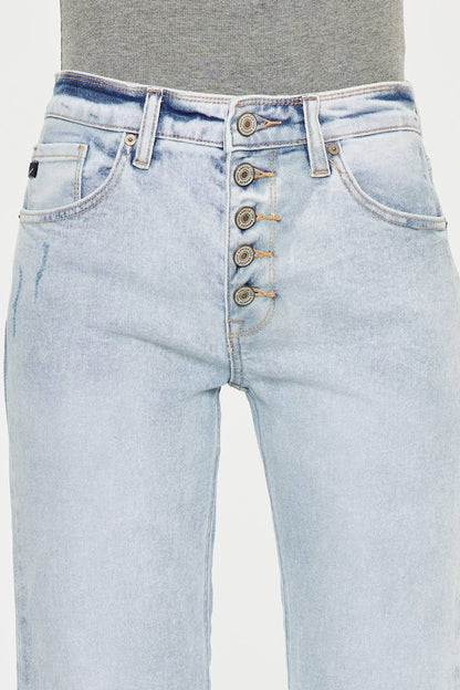 High Rise Slim Straight Jeans