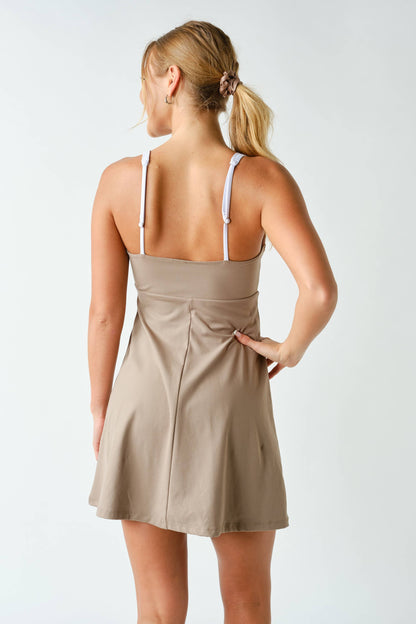 Sculpted Cutout Exercise Dress