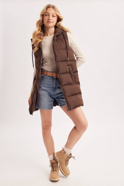 Hooded Puffer Vest