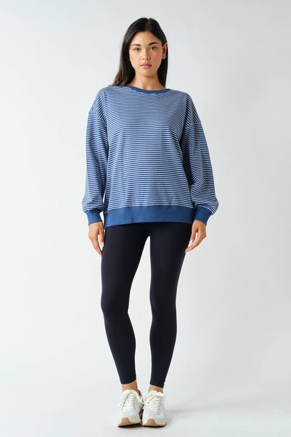 Coastal Striped Crewneck