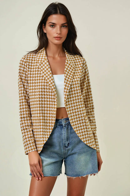 Houndstooth Blazer