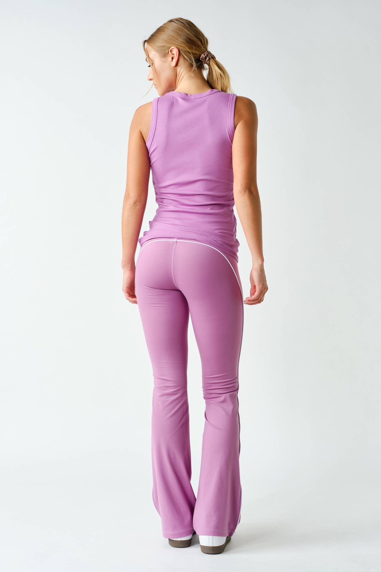 Micro-Ribbed Athleisure Tank Top