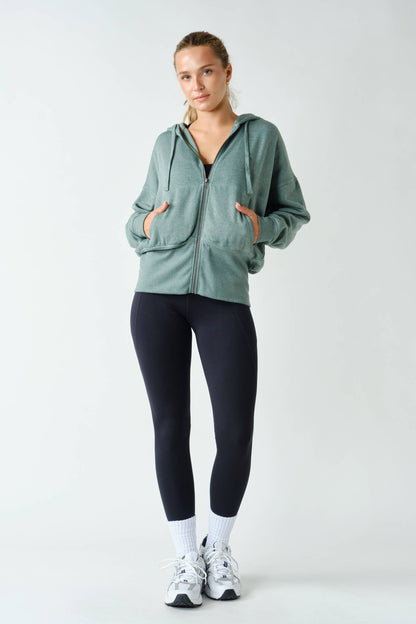 Fleece Hoodie Tapered Sleeves