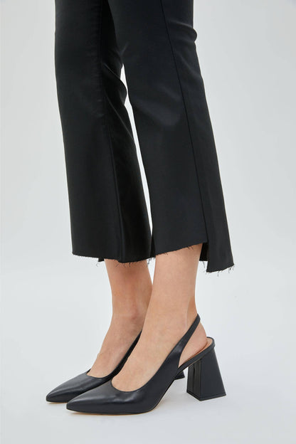 Black Cropped Flare