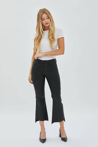 Black Cropped Flare