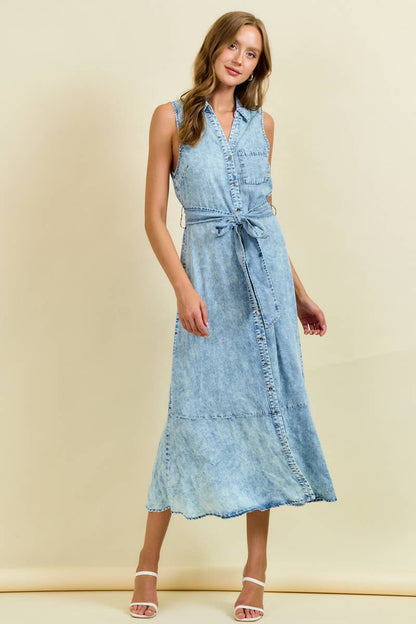 Tencel Midi Dress