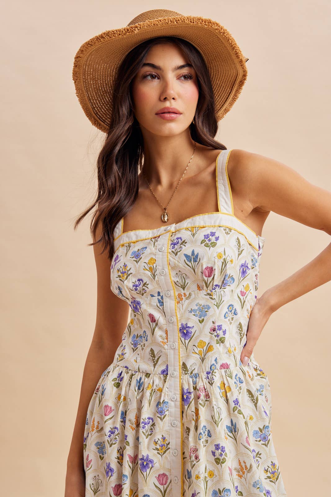 Floral Button Down Maxi Dress