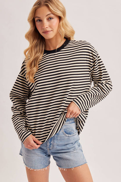 Oversized Stripe Pullover