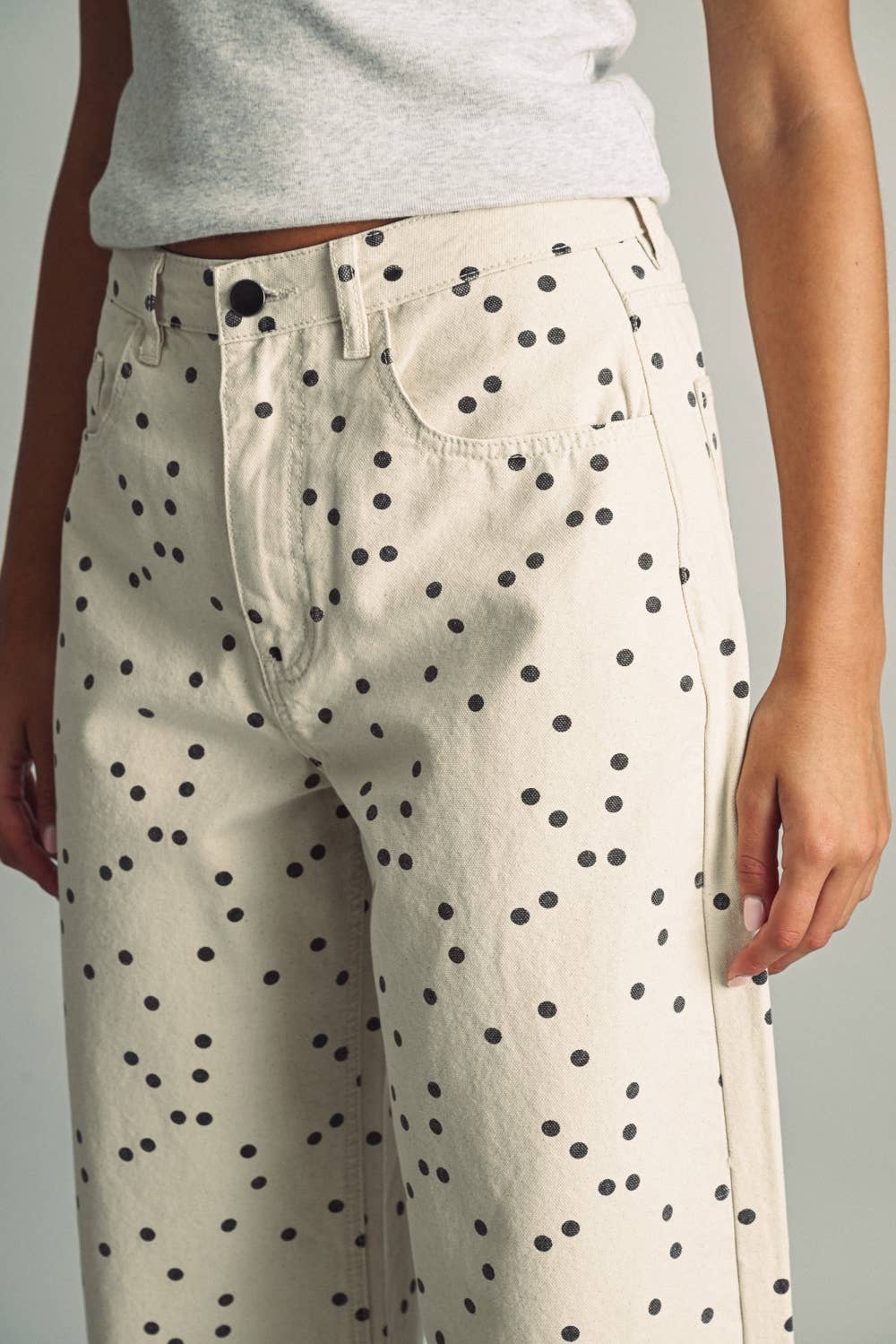 Polka Dot Barrel Pants