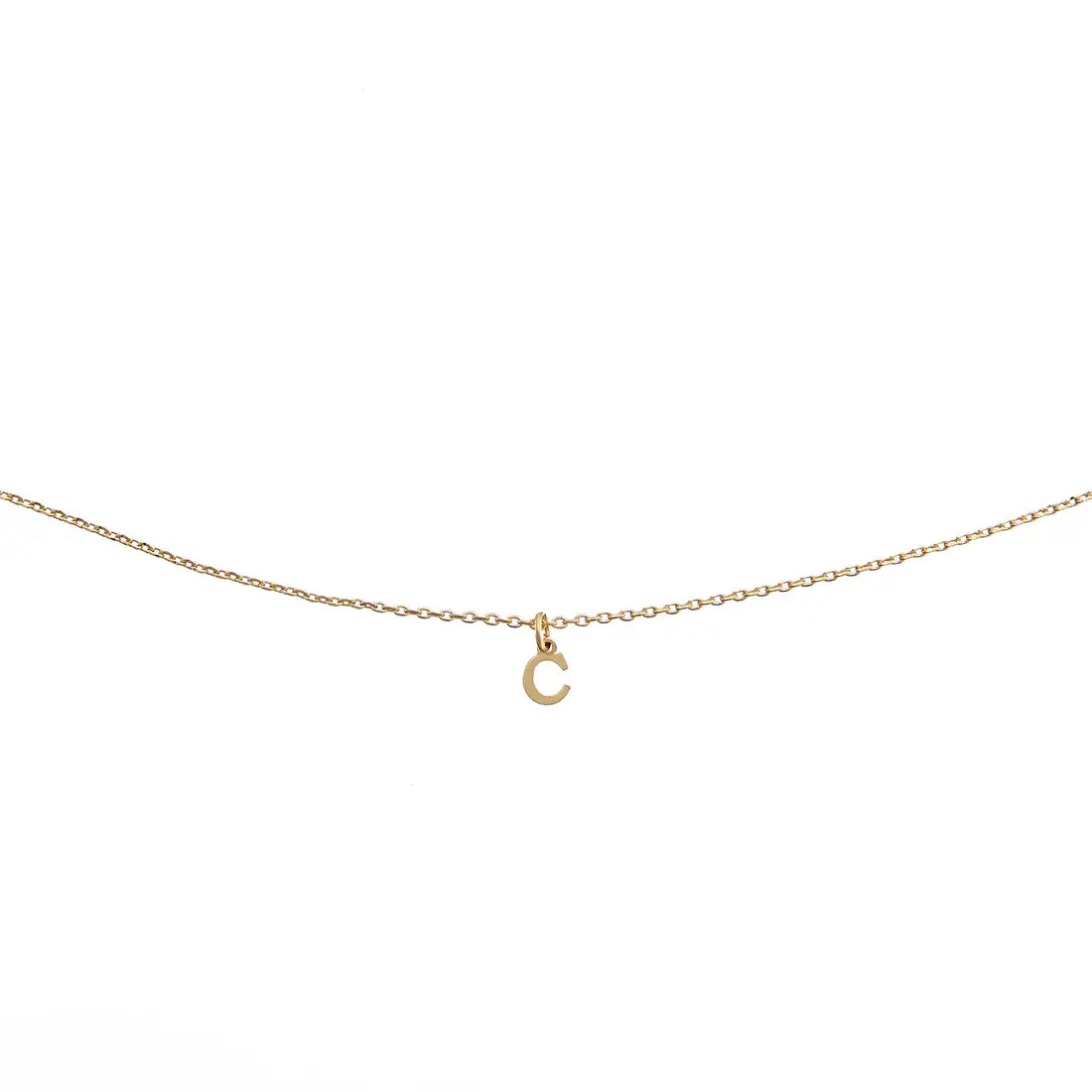 Waterproof Dainty Gold Initial Necklace