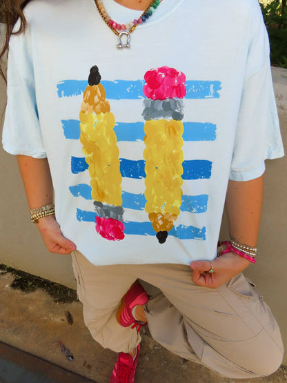 Teacher Pencil Tee