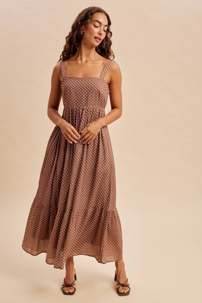 Polka Dot Bow Maxi