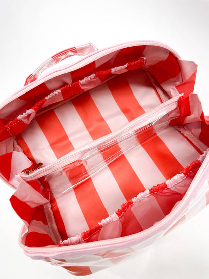 Stripe Cosmetic Bag