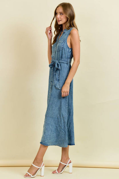 Tencel Midi Dress