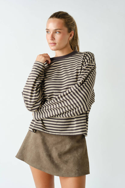 Horizon Striped Long-Sleeve Tee