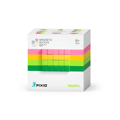 Abstract Tropic - 60 pcs Multi-Color Magnetic Block Set