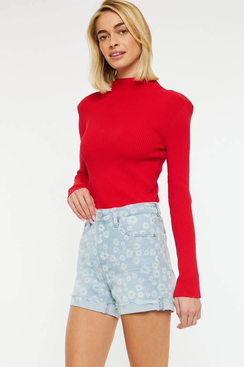 Floral High Rise Shorts