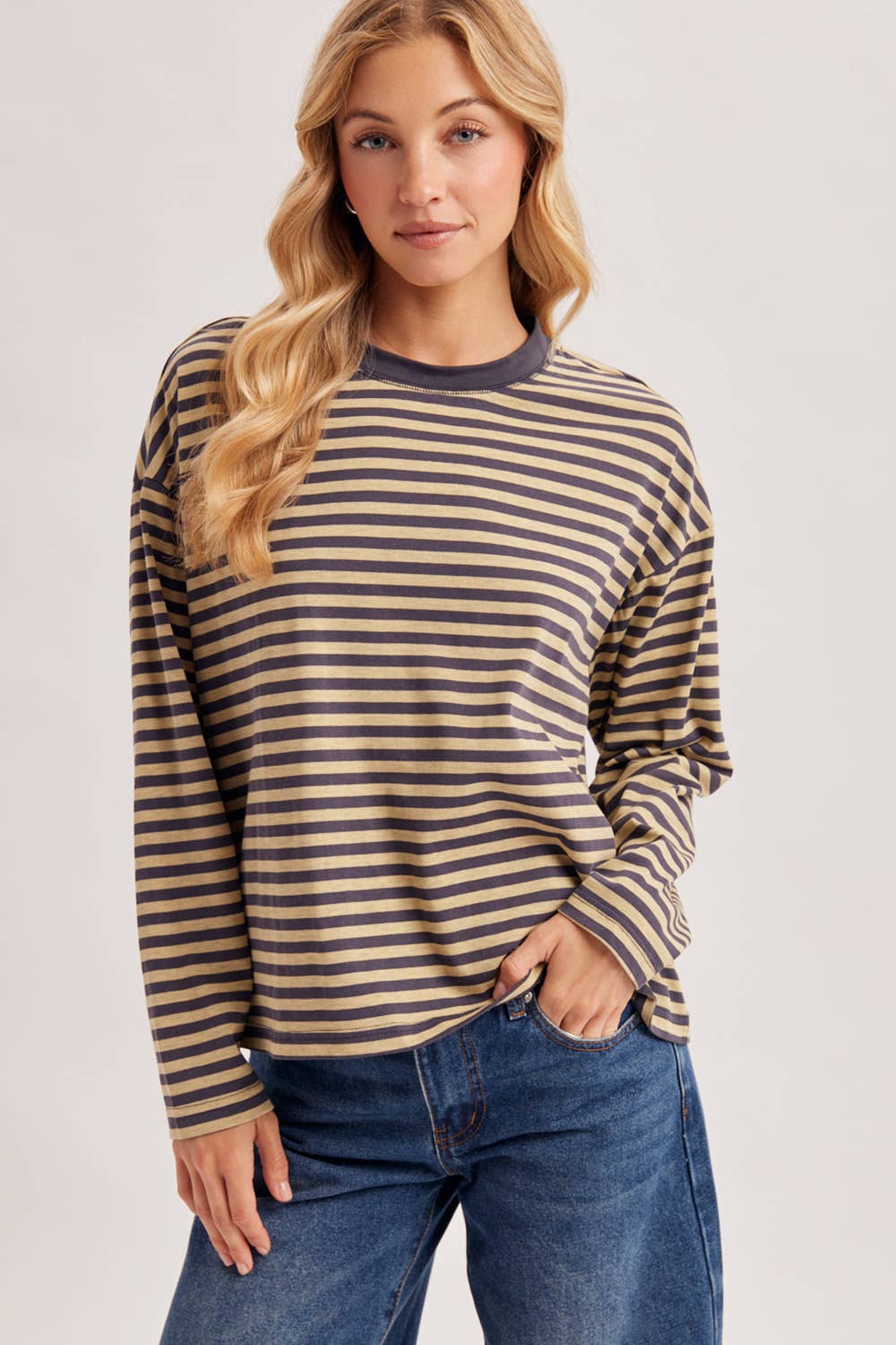 Oversized Stripe Pullover