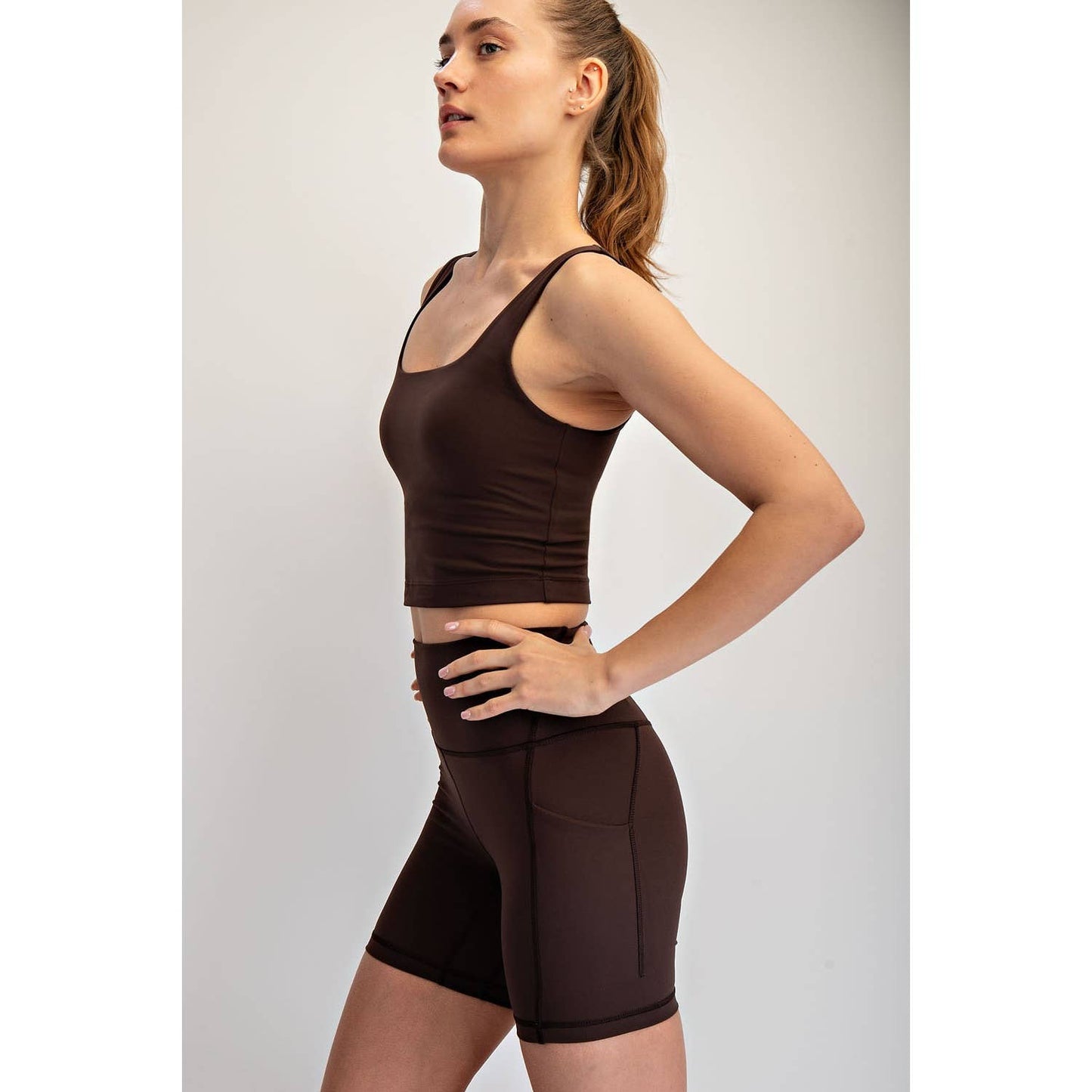 Square Neck Crop Tank