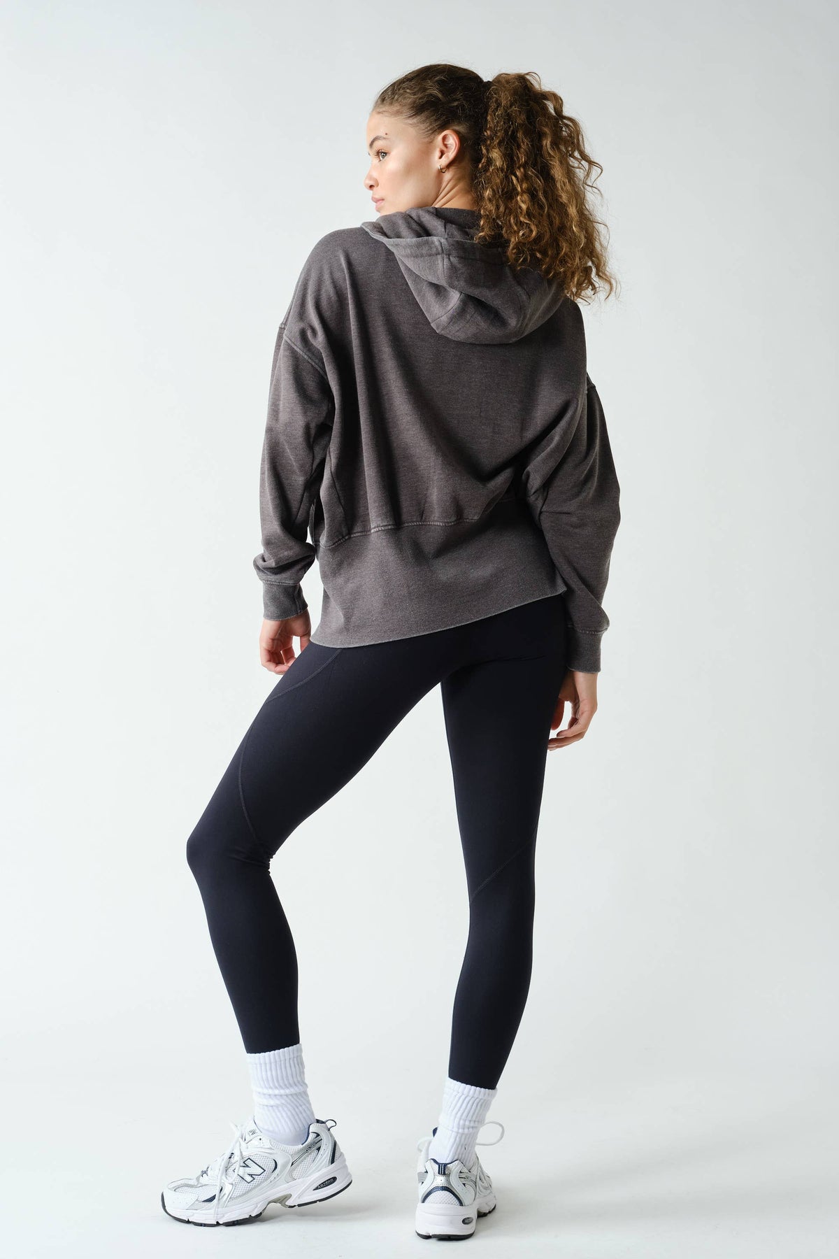 Fleece Hoodie Tapered Sleeves