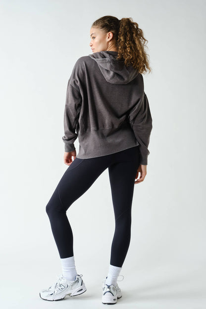 Fleece Hoodie Tapered Sleeves