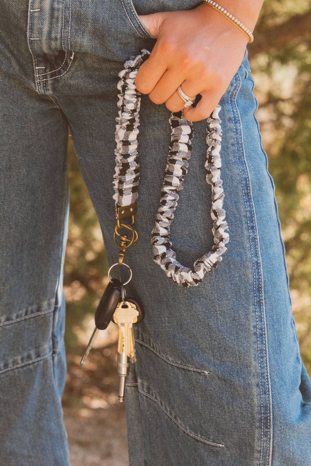 Buffalo Check Lanyard